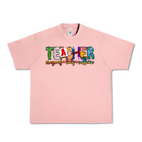 Salmon Teacher Cryons Kids Caffeine Urban Heavy Tee - CowhideDigitalArt