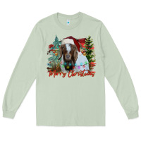 Matcha merry Christmas goat Long Sleeve Tee - CowhideDigitalArt
