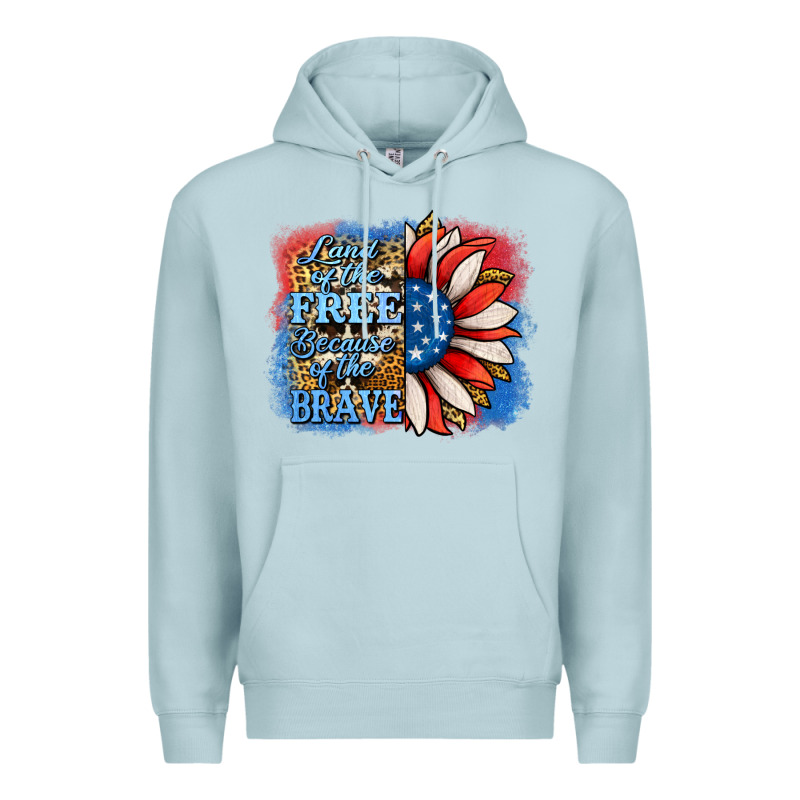 Patriotic Sunflower Premium Hoodie by Jasminsmagicworld | Teevron