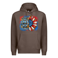 Coffee Patriotic Sunflower Premium Hoodie - Jasminsmagicworld