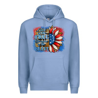 Colony Blue Patriotic Sunflower Premium Hoodie - Jasminsmagicworld