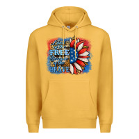 Mustard Patriotic Sunflower Premium Hoodie - Jasminsmagicworld