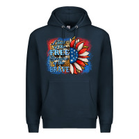 Navy Patriotic Sunflower Premium Hoodie - Jasminsmagicworld