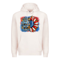 Pale Pink Patriotic Sunflower Premium Hoodie - Jasminsmagicworld