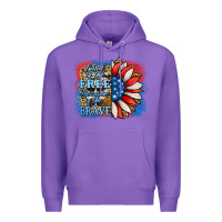 Purple Patriotic Sunflower Premium Hoodie - Jasminsmagicworld