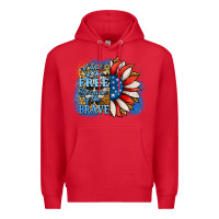 Red Patriotic Sunflower Premium Hoodie - Jasminsmagicworld