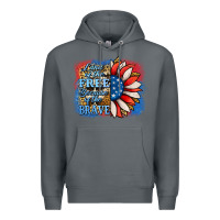 Rock Patriotic Sunflower Premium Hoodie - Jasminsmagicworld