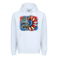 White Patriotic Sunflower Premium Hoodie - Jasminsmagicworld