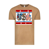 Vintage Camel 4th of july usa seamless pattern Vintage Tee - BundleAndBundleShop