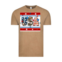 Vintage Coffee 4th of july usa seamless pattern Vintage Tee - BundleAndBundleShop