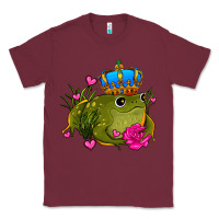 Burgundy valentines day frog prince olivia Classic Tee - OliviaCreatesArt