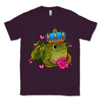 Plum valentines day frog prince olivia Classic Tee - OliviaCreatesArt