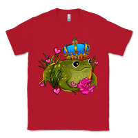 Red valentines day frog prince olivia Classic Tee - OliviaCreatesArt