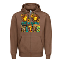 Chestnut calm your mitts softball Zipper Hoodie - Jasminsmagicworld