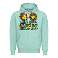 Seafoam calm your mitts softball Zipper Hoodie - Jasminsmagicworld