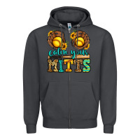 Smoke calm your mitts softball Zipper Hoodie - Jasminsmagicworld