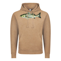 Vintage Coffee Striped Bass Vintage Hoodie - LillyAllenDesigns
