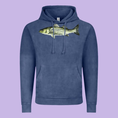 Striped Bass Vintage Hoodie Designed By Lillyallendesigns