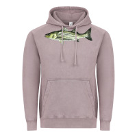 Vintage Zinc Striped Bass Vintage Hoodie - LillyAllenDesigns