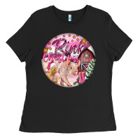 Pink Christmas Pig Ladies Tee | Teevron