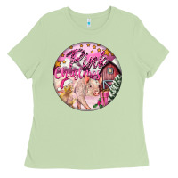 Matcha pink christmas pig Ladies Tee - FaDigitalArtStudio