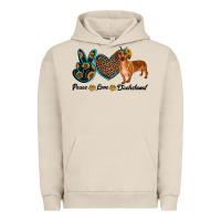 Pigment French Oak peace love dachshund Urban Hoodie - RanaPortraitStore