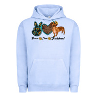 Pigment Grape Ice peace love dachshund Urban Hoodie - RanaPortraitStore