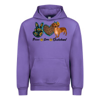 Tulip peace love dachshund Urban Hoodie - RanaPortraitStore