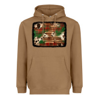 Toasted Coconut christmas buffalo plaid cowhide background Heavyweight Hoodie - Jasminsmagicworld