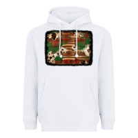 White christmas buffalo plaid cowhide background Heavyweight Hoodie - Jasminsmagicworld