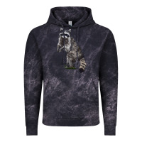 Cloud Black Raccoon Illustrations Vintage Hoodie - LillyAllenDesigns