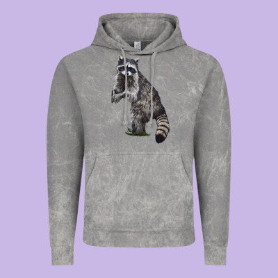 Raccoon Illustrations Vintage Hoodie Designed By Lillyallendesigns