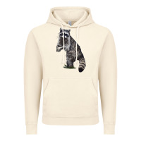 Vintage Artic Raccoon Illustrations Vintage Hoodie - LillyAllenDesigns