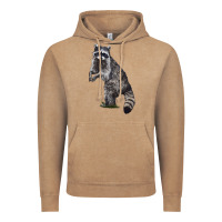 Vintage Coffee Raccoon Illustrations Vintage Hoodie - LillyAllenDesigns