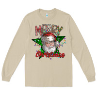 Mushroom festive santa claus greeting Long Sleeve Tee - CowhideDigitalArt