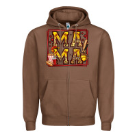 Chestnut softball mama Zipper Hoodie - Jasminsmagicworld