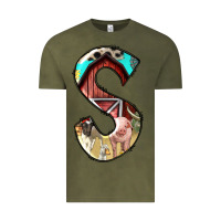 Vintage Olive farm life alphabet lowercase letters s Vintage Tee - BundleAndBundleShop