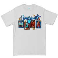 Dove Grey American mama Mother's Day Premium Tee - FaDigitalArtStudio