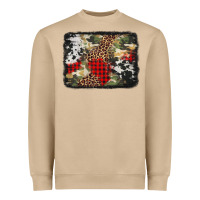 Mushroom army cowhide leopard Christmas Heavyweight Sweatshirt - Jasminsmagicworld