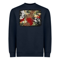 Navy army cowhide leopard Christmas Heavyweight Sweatshirt - Jasminsmagicworld