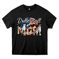 Black volleyball  mom 4 Heavy Core Tee - Jasminsmagicworld