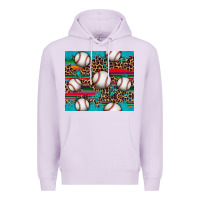 Lilac baseball Premium Hoodie - Artiststas