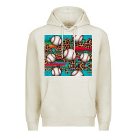 Oatmeal Heather baseball Premium Hoodie - Artiststas