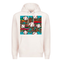 Pale Pink baseball Premium Hoodie - Artiststas