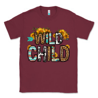Burgundy wild child Classic Tee - OliviaCreatesArt