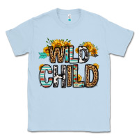 Dusty Blue wild child Classic Tee - OliviaCreatesArt