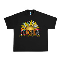Black Teacher Urban Heavy Tee - CowhideDigitalArt