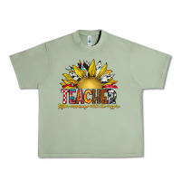 Oil Green Teacher Urban Heavy Tee - CowhideDigitalArt