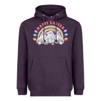Plum Happy easter bunny tails Heavyweight Hoodie - RanaPortraitStore