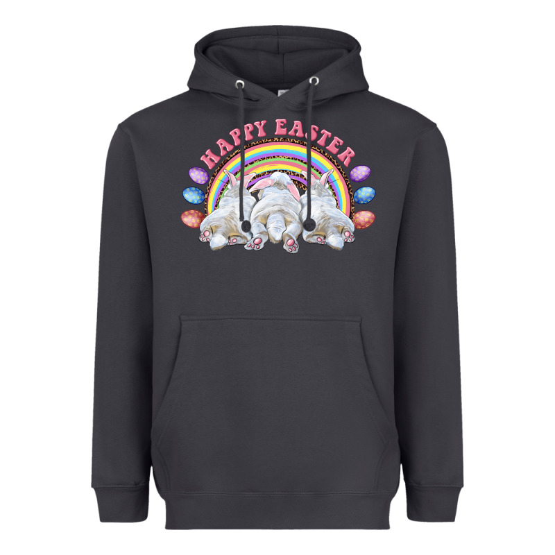 Happy Easter Bunny Tails Heavyweight Hoodie by RanaPortraitStore | Teevron